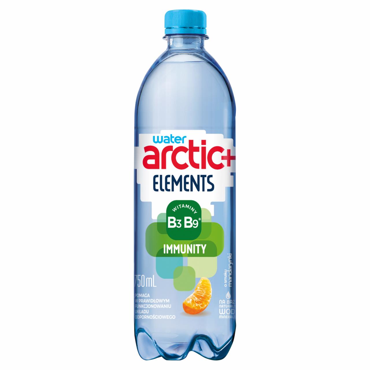 Zdjęcia - Arctic+ Elements Immunity Napój niegazowany o smaku mandarynki z witaminami B3 B9 i B12 750 ml