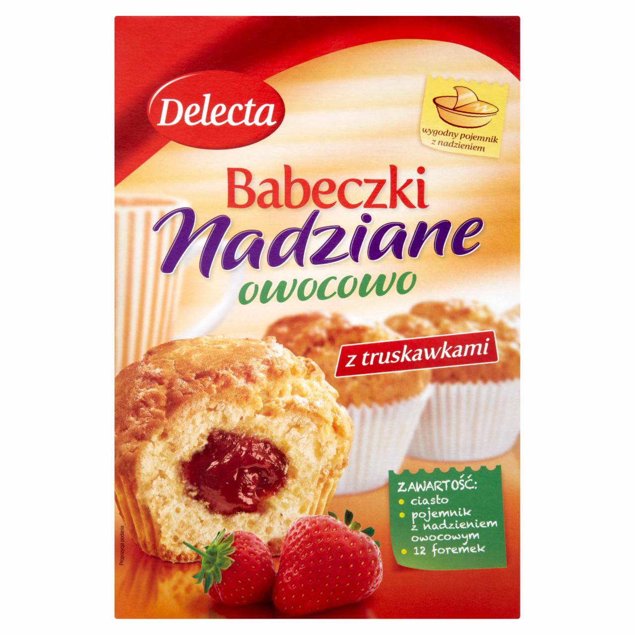 Zdjęcia - Delecta Babeczki nadziane owocowo z truskawkami 330 g