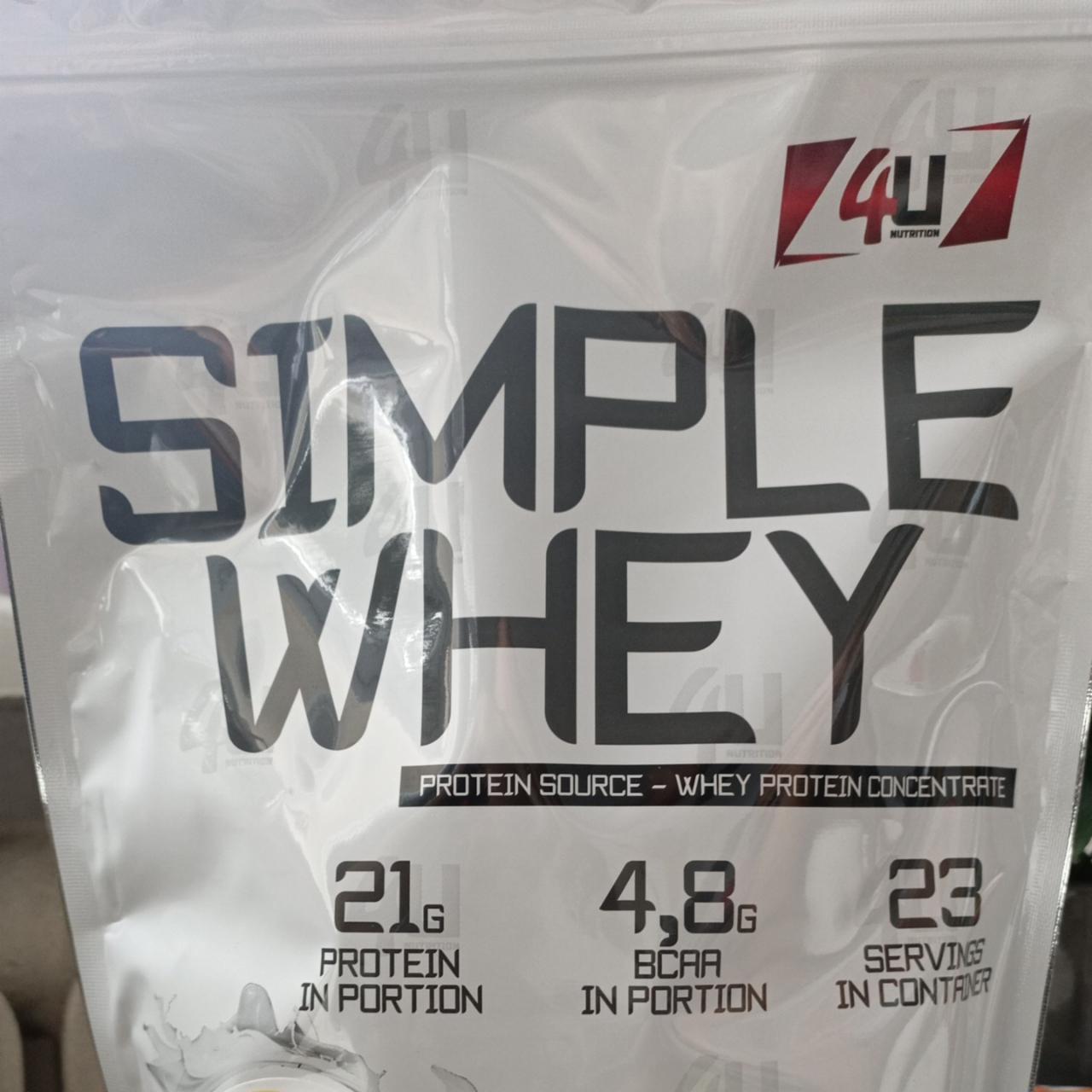 Zdjęcia - 4U Nutrition Simple Whey Protein