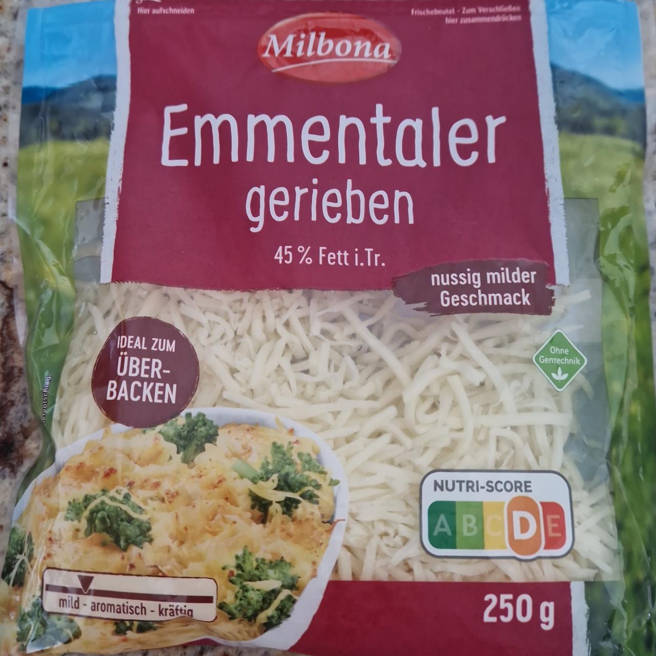 Zdjęcia - Emmentaler gerieben Milbona