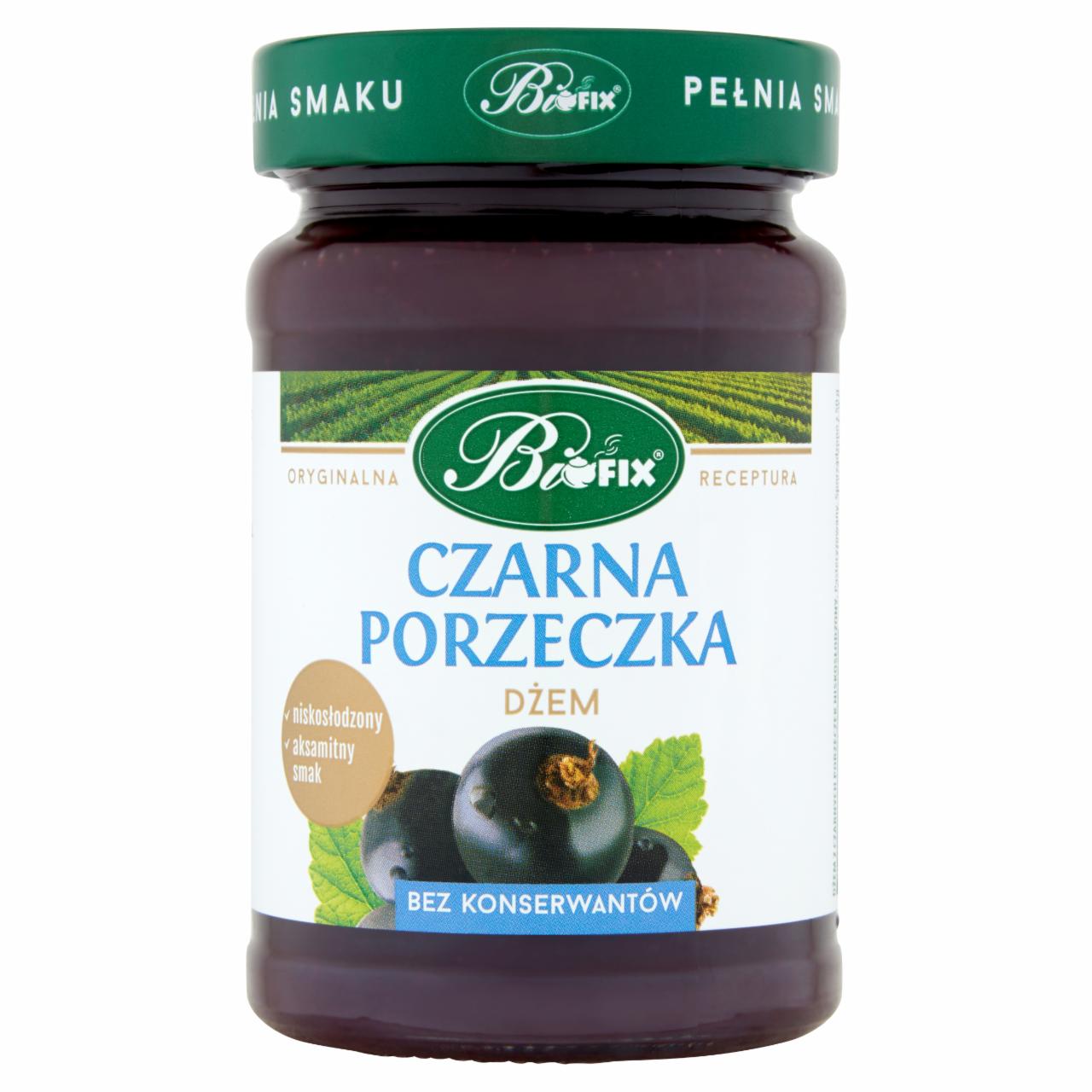 Zdjęcia - Bifix Dżem czarna porzeczka o obniżonej zawartości cukru 290 g