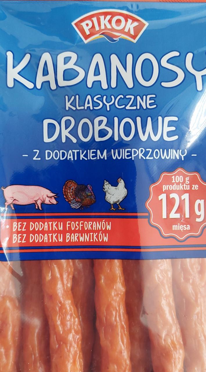 Zdjęcia - Kabanosy klasyczne drobiowe z dodatkiem wieprzowiny Pikok