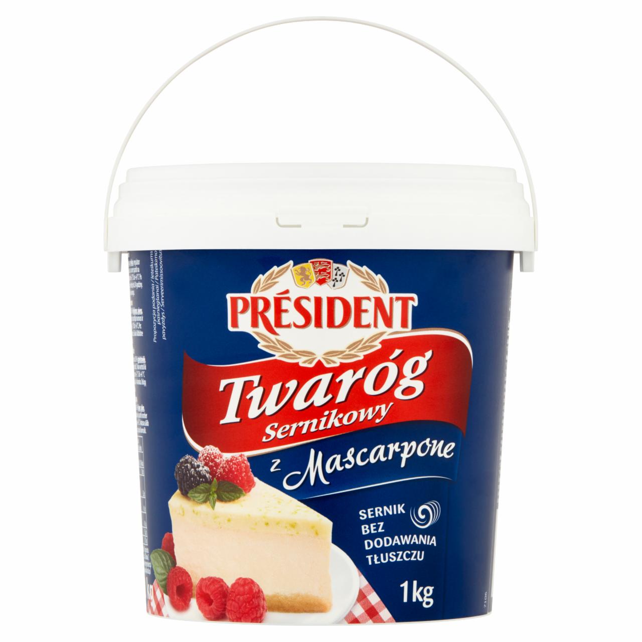 Zdjęcia - Président Twaróg sernikowy z mascarpone 1 kg