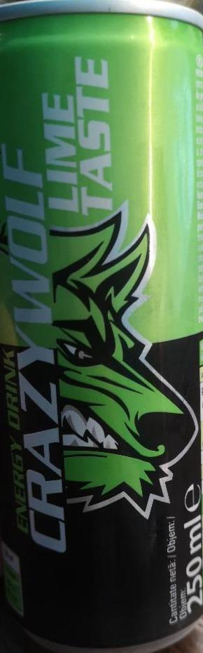 Zdjęcia - Energy drink lime taste Crazy Wolf