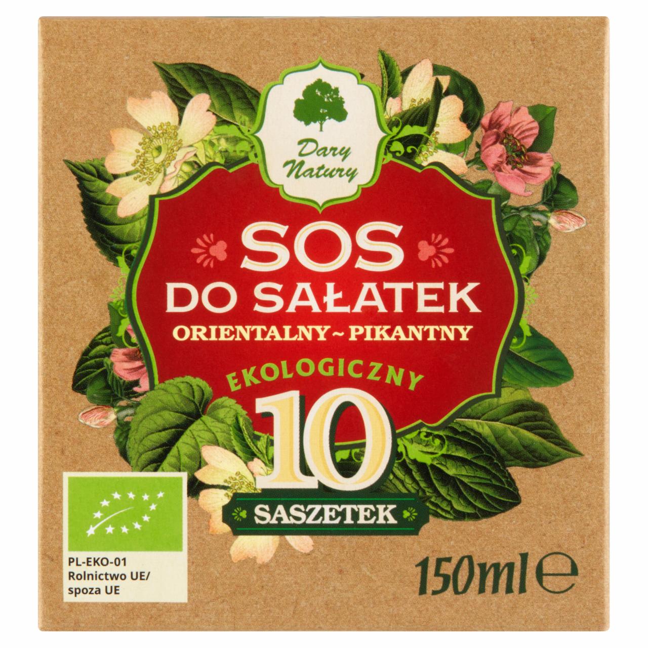 Zdjęcia - Dary Natury Ekologiczny sos do sałatek orientalny-pikantny 150 ml (10 sztuk)