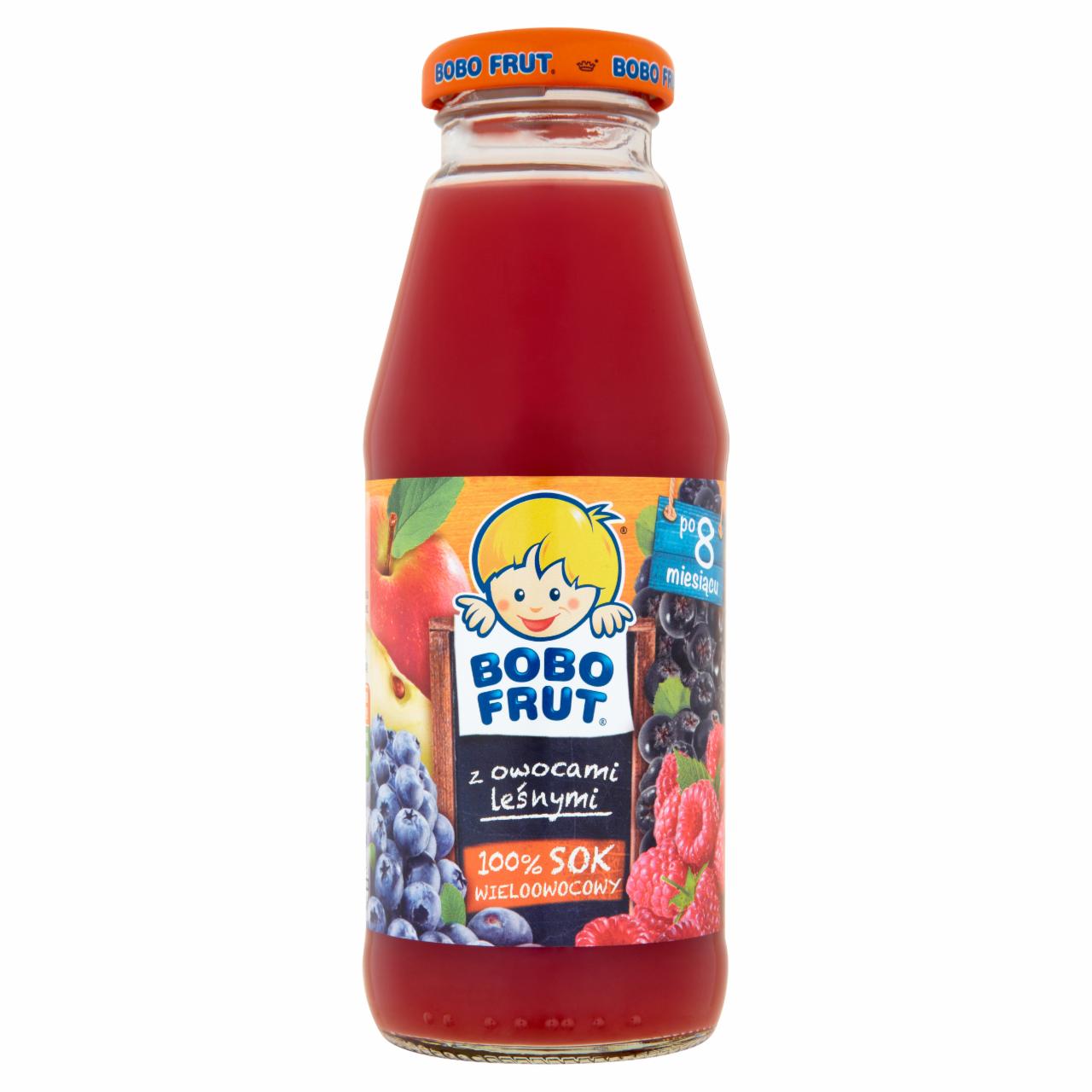 Zdjęcia - Bobo Frut 100% Sok wieloowocowy Z owocami leśnymi po 8 miesiącu 300 ml