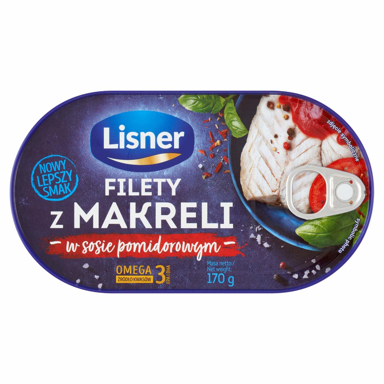 Zdjęcia - Lisner Filety z makreli w sosie pomidorowym 170 g