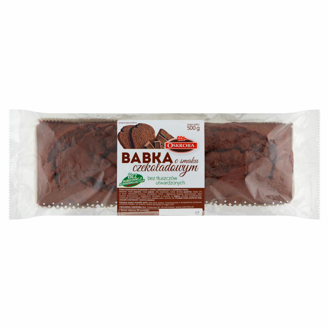 Zdjęcia - Oskroba Babka o smaku czekoladowym 500 g