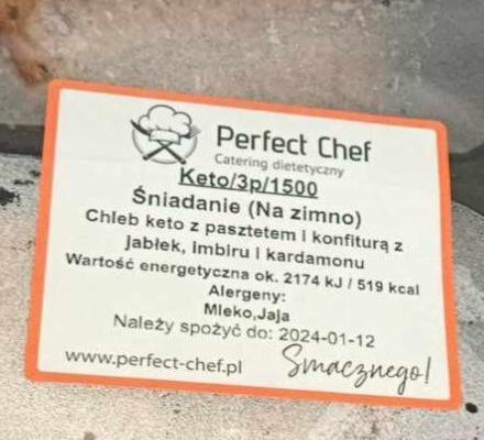 Zdjęcia - Chleb keto z pasztetem i konfiturą z jabłek, imbirem i kardamonem Perfect Chef