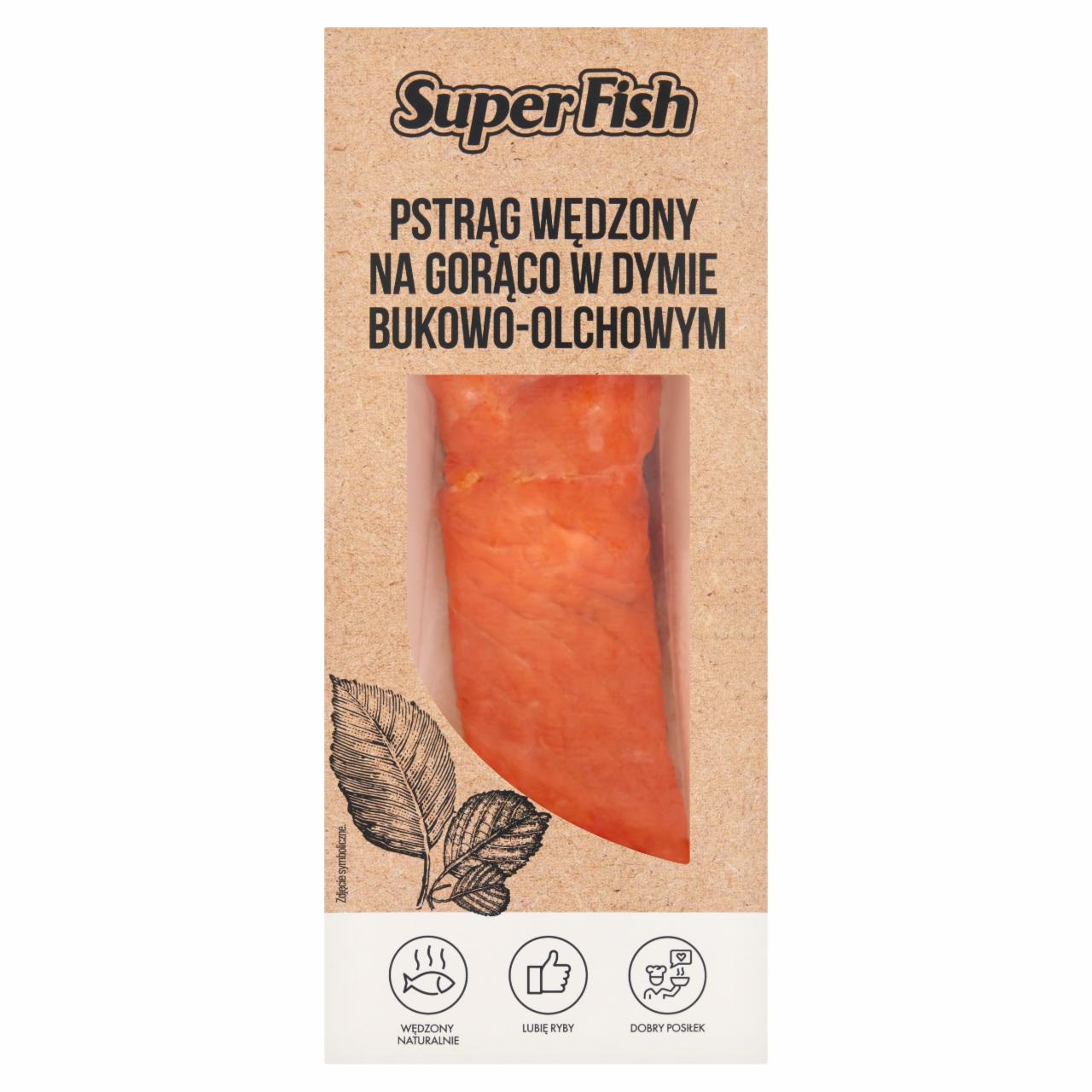 Zdjęcia - SuperFish Pstrąg wędzony na gorąco w dymie bukowo-olchowym 100 g