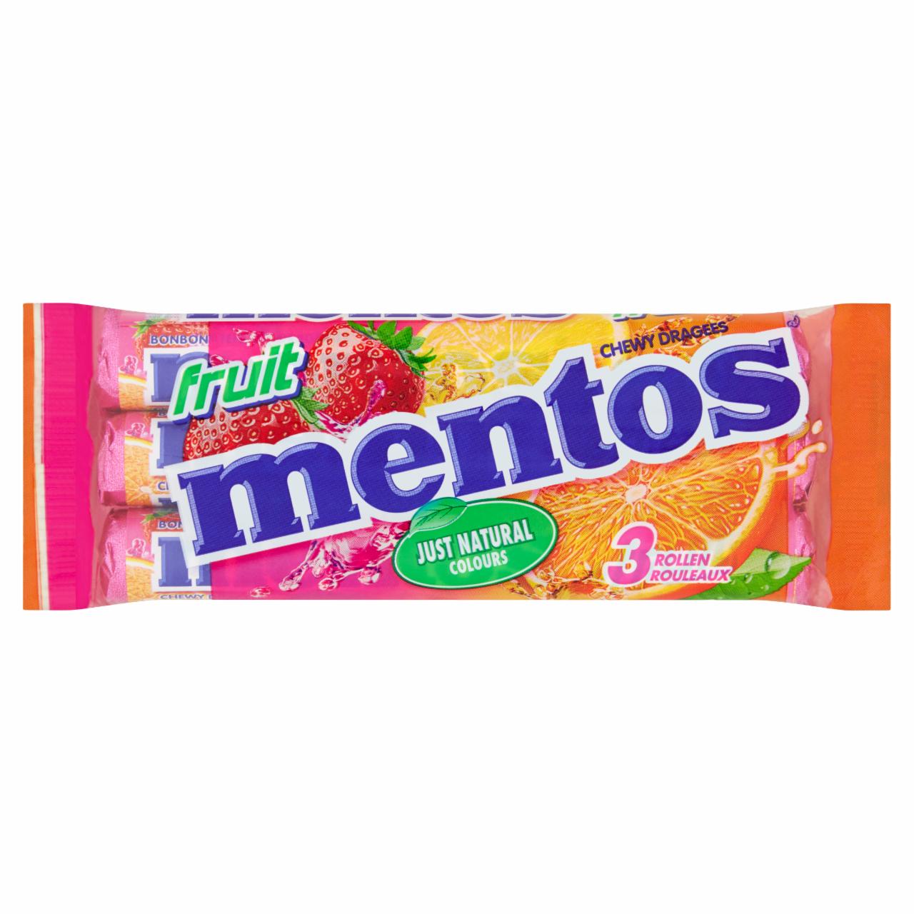 Zdjęcia - Mentos Fruit Cukierki do żucia 3 x 38 g