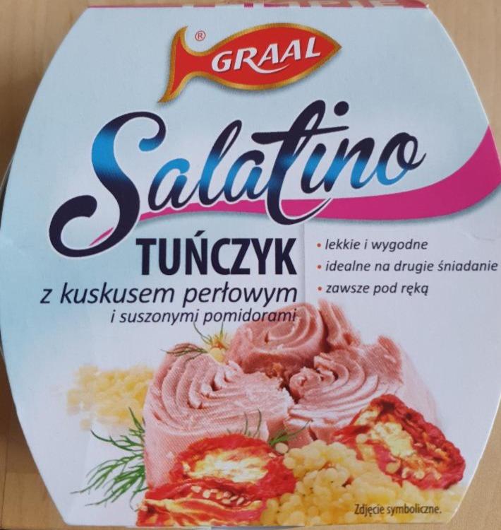 Zdjęcia - Tuńczyk z kuskusem perłowym i suszonymi pomidorami Graal