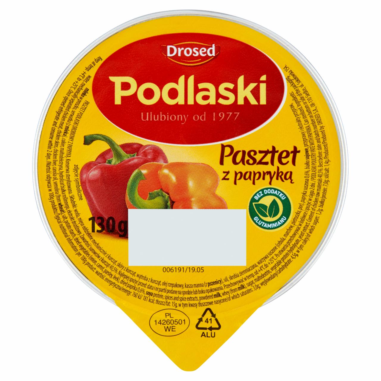 Zdjęcia - Drosed Podlaski Pasztet z papryką 130 g