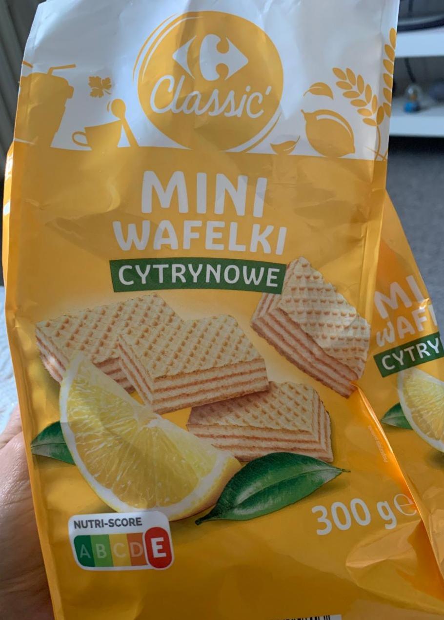 Zdjęcia - Mini Wafelki cytrynowe Carrefour Classic