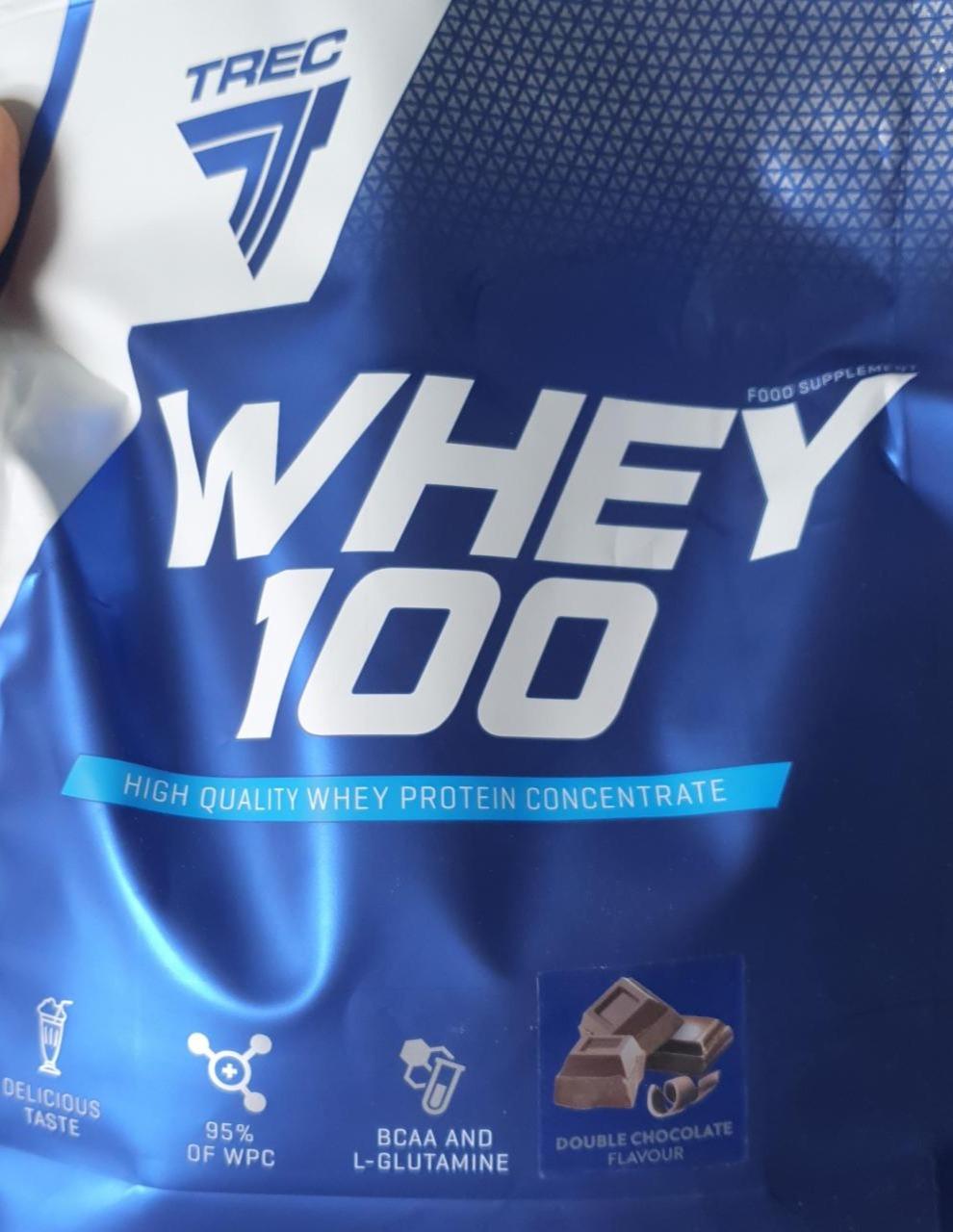 Zdjęcia - Białko whey 100 podwójnie czekoladowy smak TREC