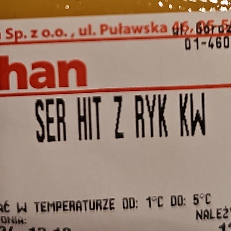 Zdjęcia - Ser hit z ryk Auchan