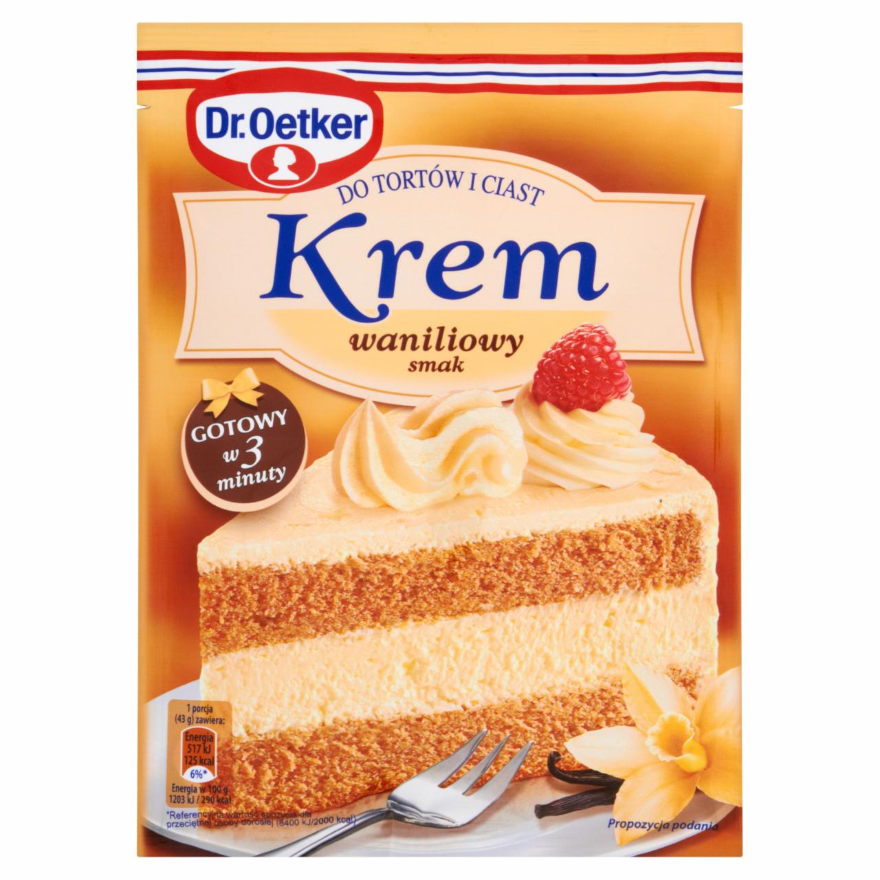 Zdjęcia - Krem do tortów i ciast smak waniliowy Dr. Oetker