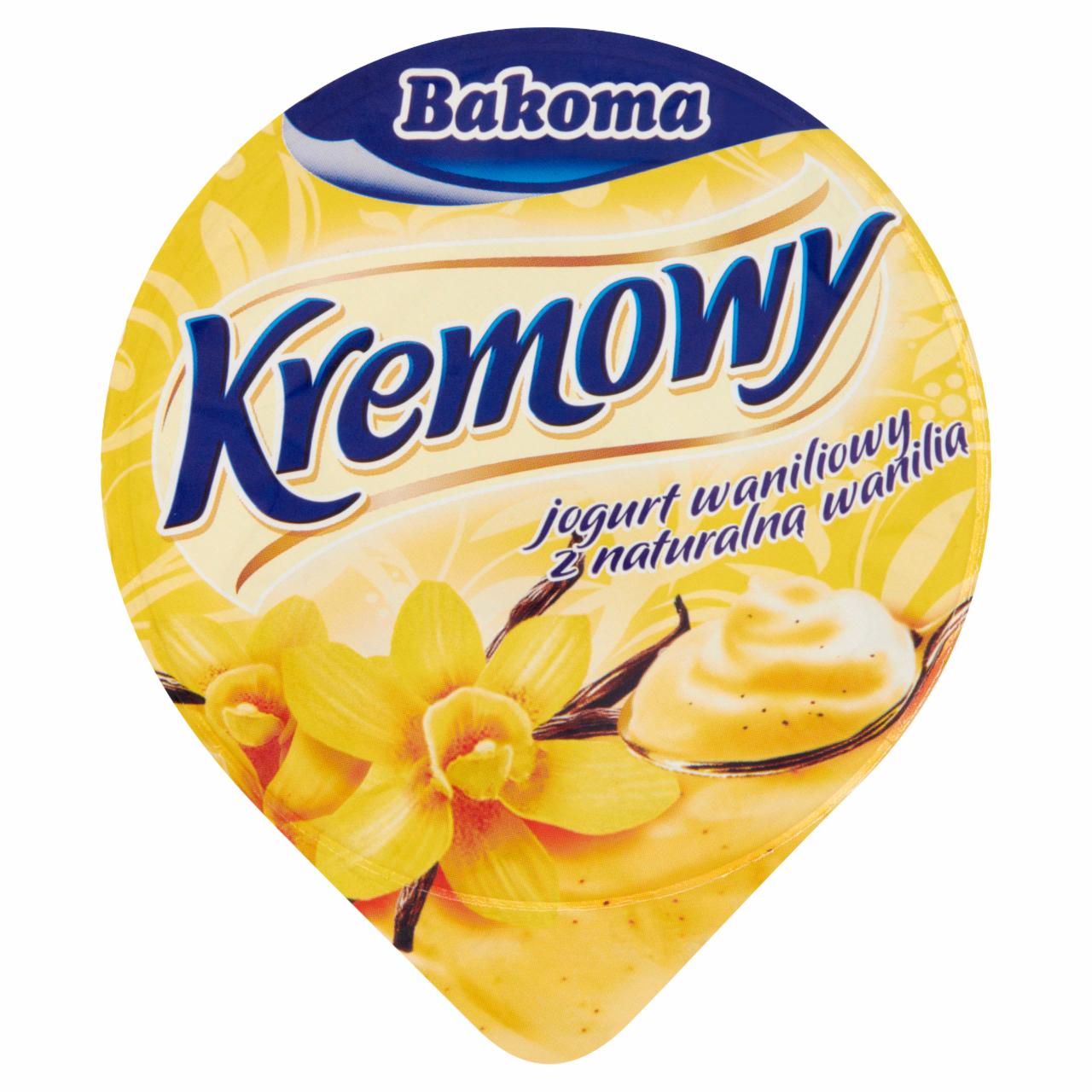 Zdjęcia - Bakoma Kremowy Jogurt waniliowy z naturalną wanilią 150 g