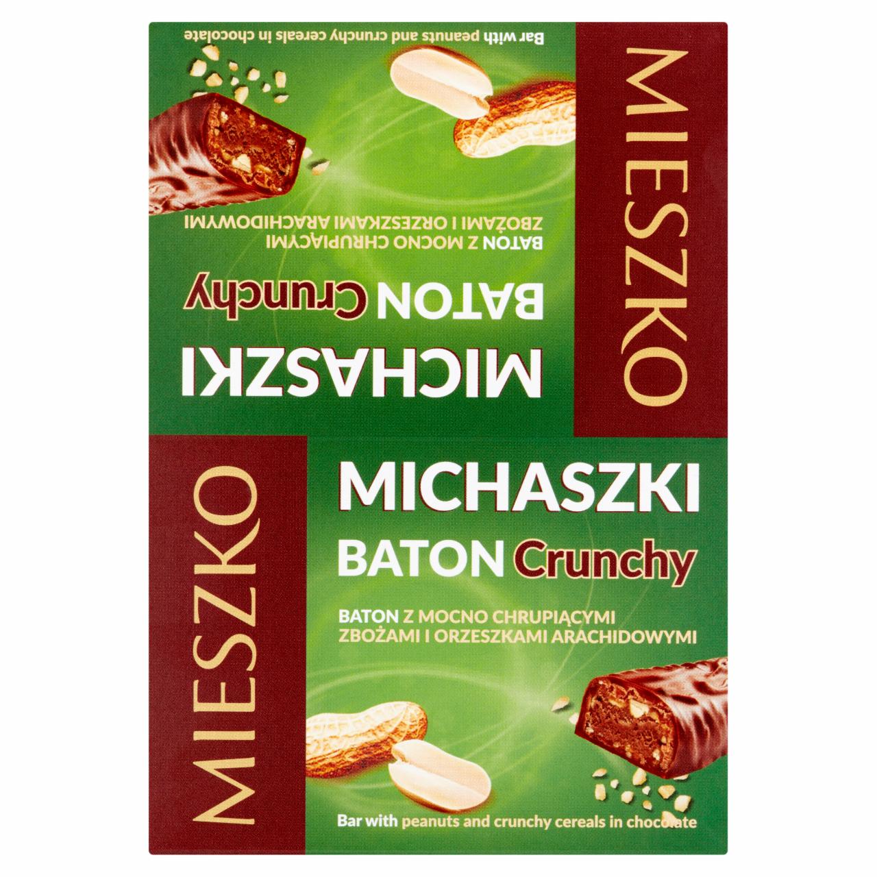 Zdjęcia - Mieszko Michaszki Baton z mocno chrupiącymi zbożami i orzeszkami arachidowymi 20 x 40 g