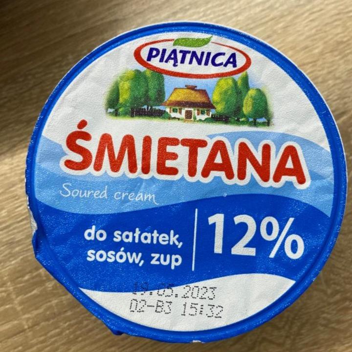 Zdjęcia - Śmietana do sałatek, sosów, zup 12% Piątnica