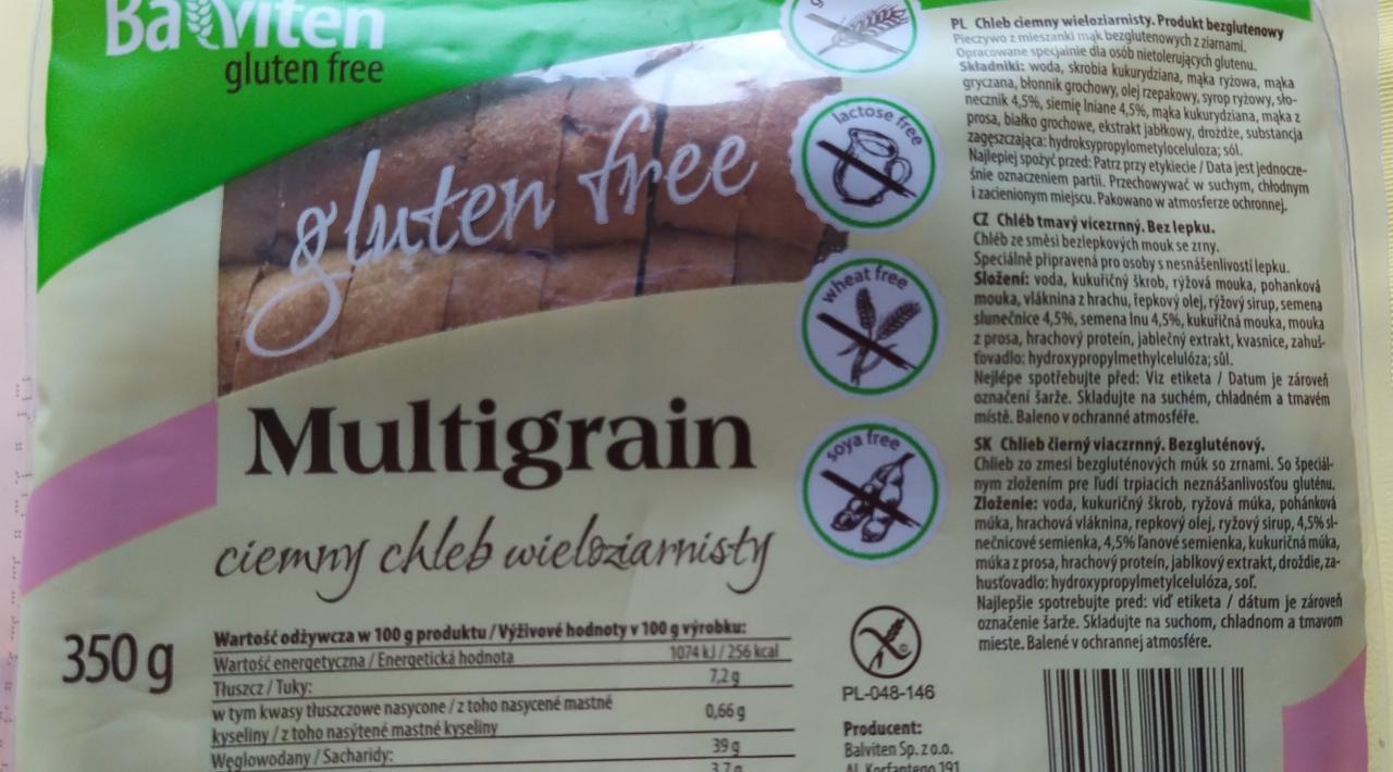 Zdjęcia - Multigrain ciemny chleb wieloziarnisty gluten free Balviten