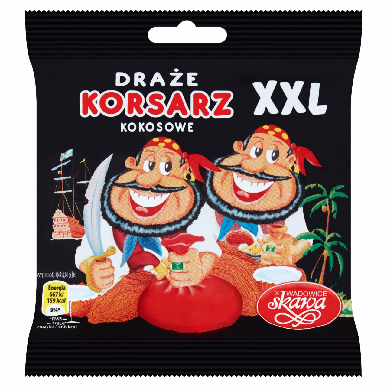 Zdjęcia - Wadowice Skawa Korsarz Draże kokosowe XXL 130 g