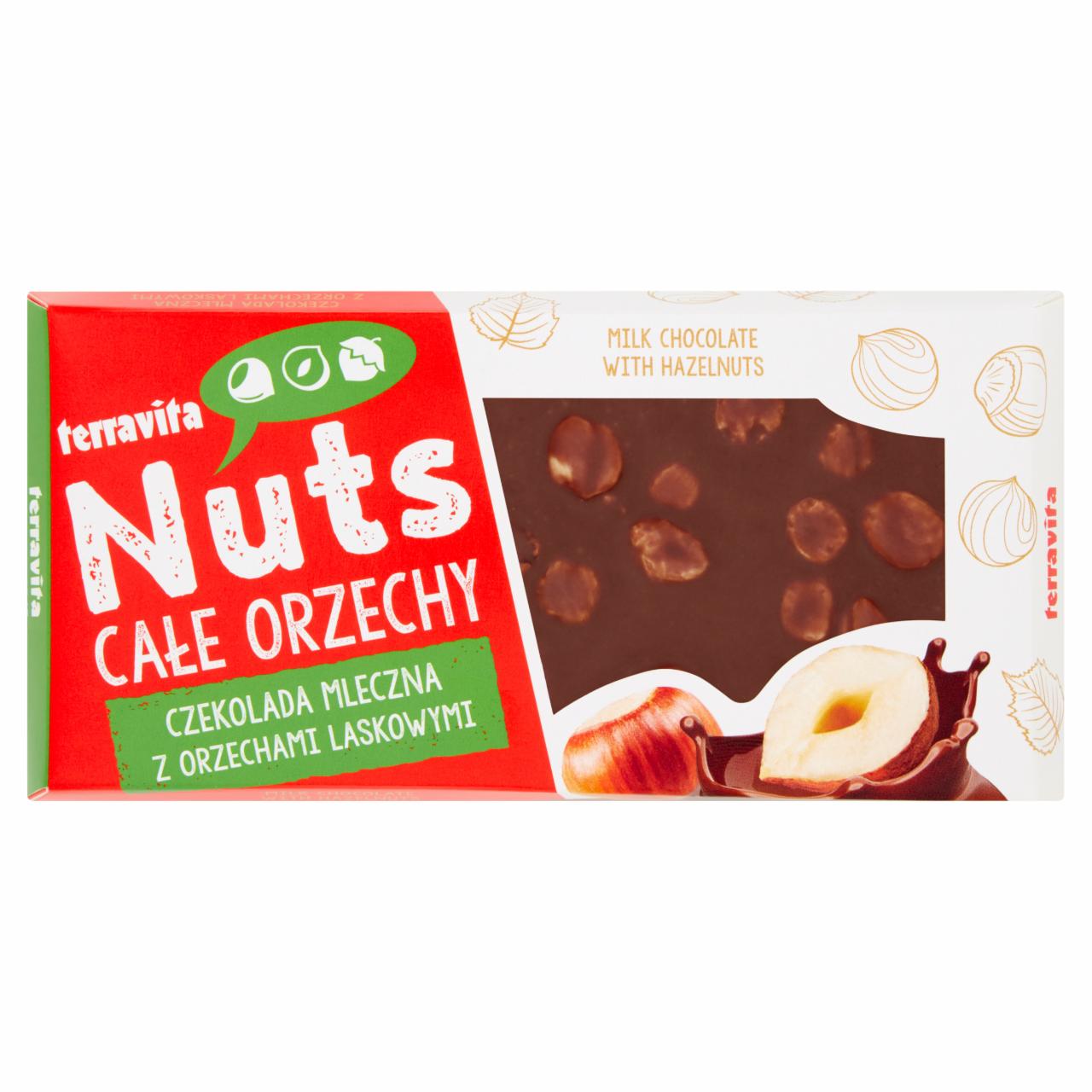 Zdjęcia - Terravita Nuts Czekolada mleczna z orzechami laskowymi 100 g