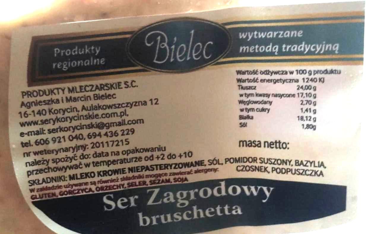 Zdjęcia - Ser zagrodowy Bruschetta Bielec