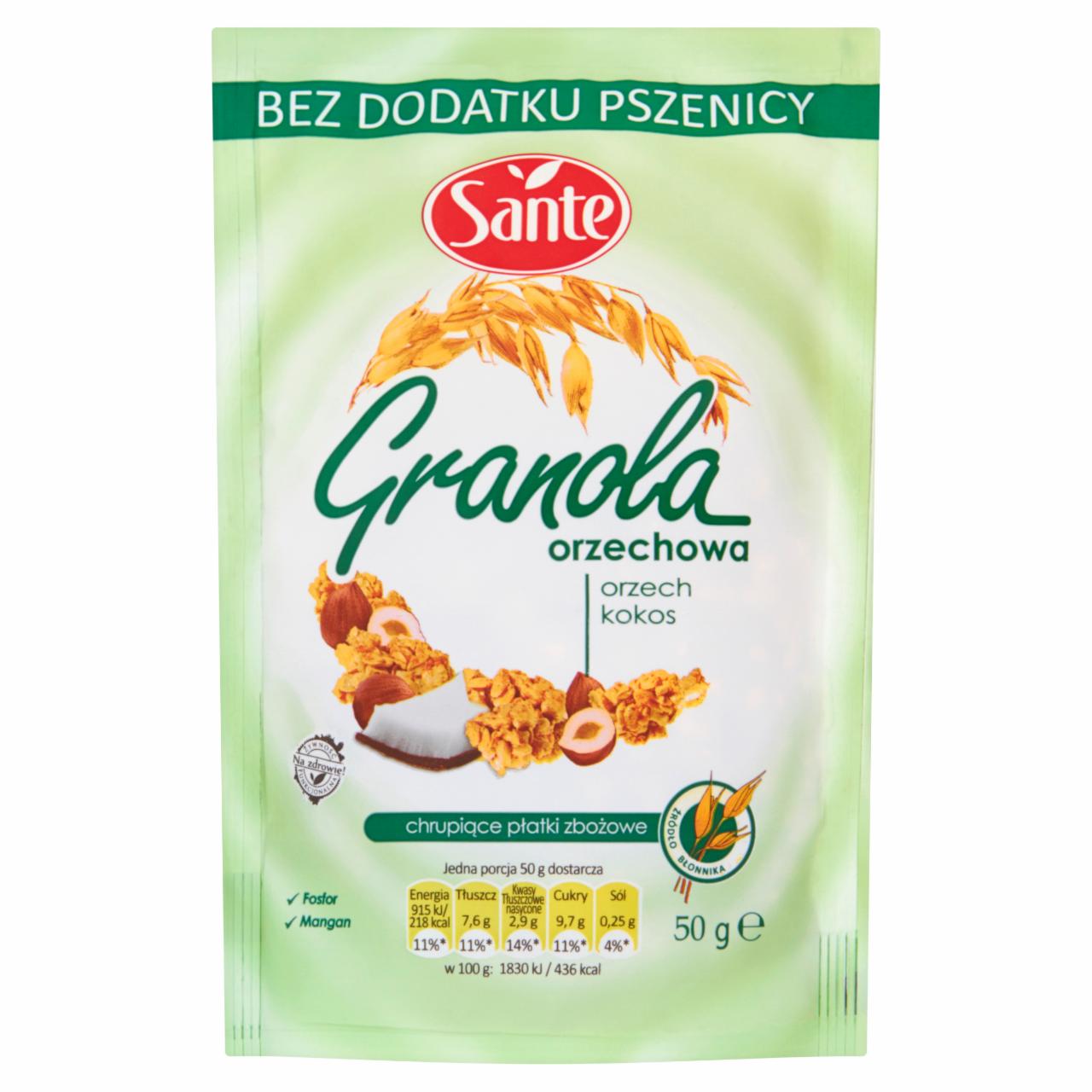 Zdjęcia - Sante Granola orzechowa 50 g