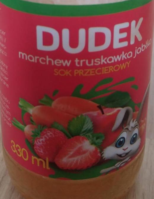 Zdjęcia - Dudek - Sok przecierowy (marchew, truskawka, jabłko)