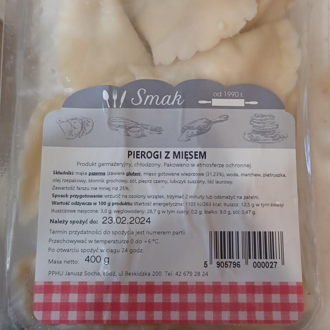 Zdjęcia - Pierogi z mięsem Smak