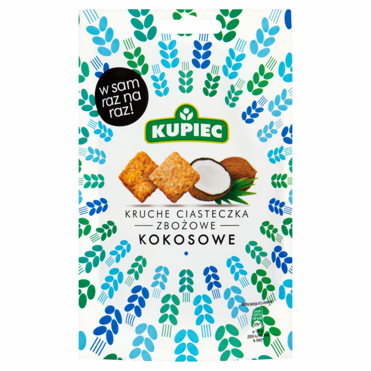 Zdjęcia - Kupiec Kruche ciasteczka zbożowe kokosowe 50 g