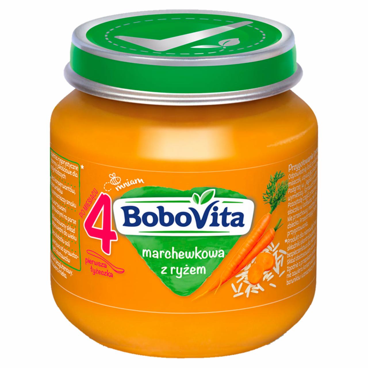 Zdjęcia - BoboVita Marchewkowa z ryżem po 4 miesiącu 125 g