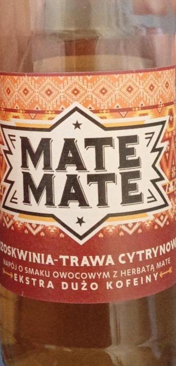 Zdjęcia - Brzoskwinia-trawa cytrynowa napój o smaku owocowym z herbatą mate Mate Mate