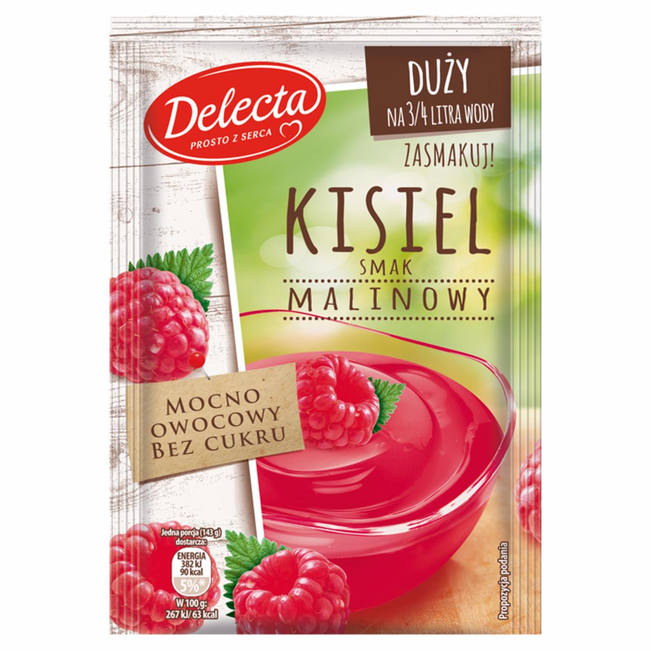 Zdjęcia - Delecta Duży kisiel smak malinowy 58 g