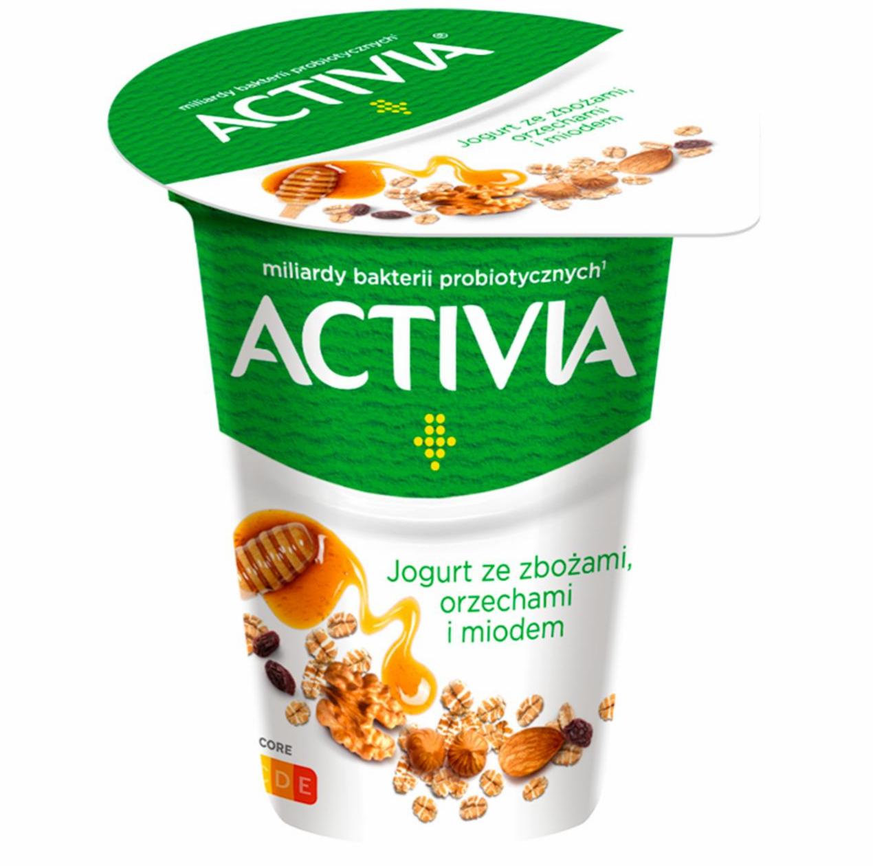 Zdjęcia - Jogurt ze zbożami orzechami i miodem 165 g Activia