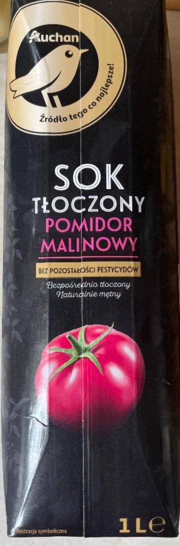 Zdjęcia - Sok tłoczony Pomidor Malinowy Auchan