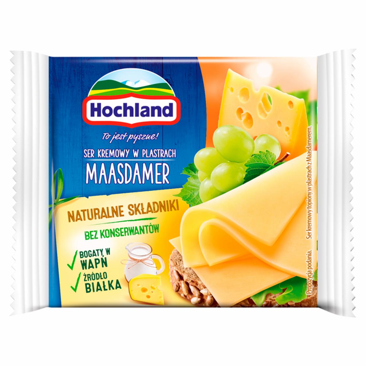 Zdjęcia - Hochland Ser kremowy w plastrach maasdamer 130 g