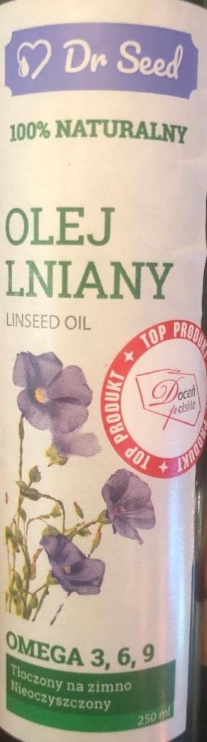 Zdjęcia - Olej Lniany 100% naturalny Dr Seed