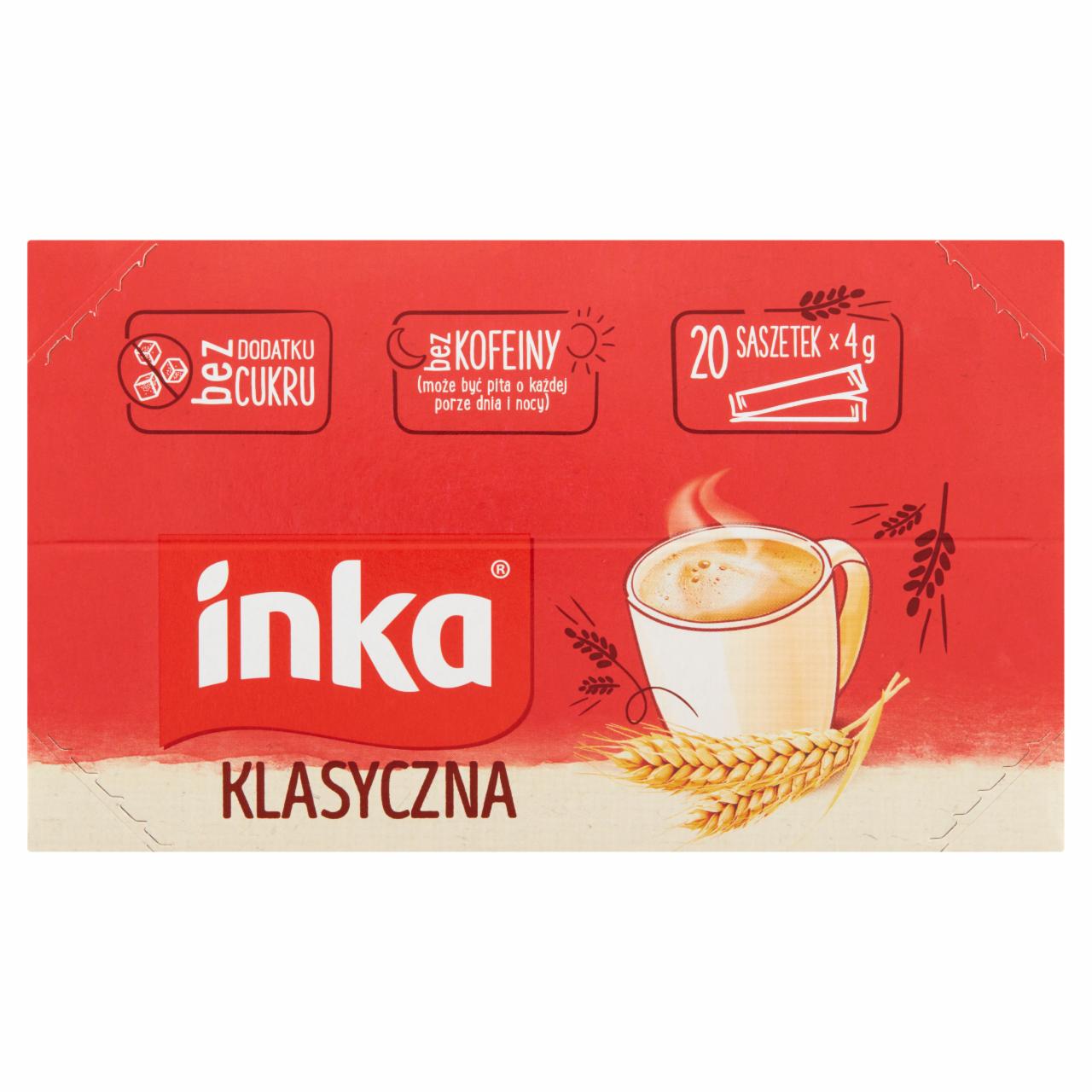 Zdjęcia - Inka Rozpuszczalna kawa zbożowa klasyczna 80 g (20 x 4 g)