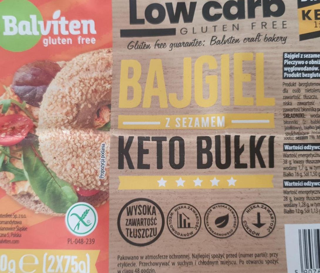 Zdjęcia - Balviten Keto bułki bajgel z sezamem 150 g (2 x 75 g)