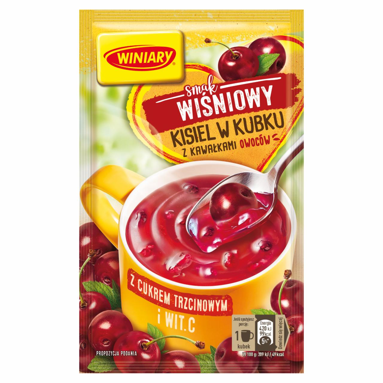 Zdjęcia - Winiary Kisiel w kubku smak wiśniowy 26 g