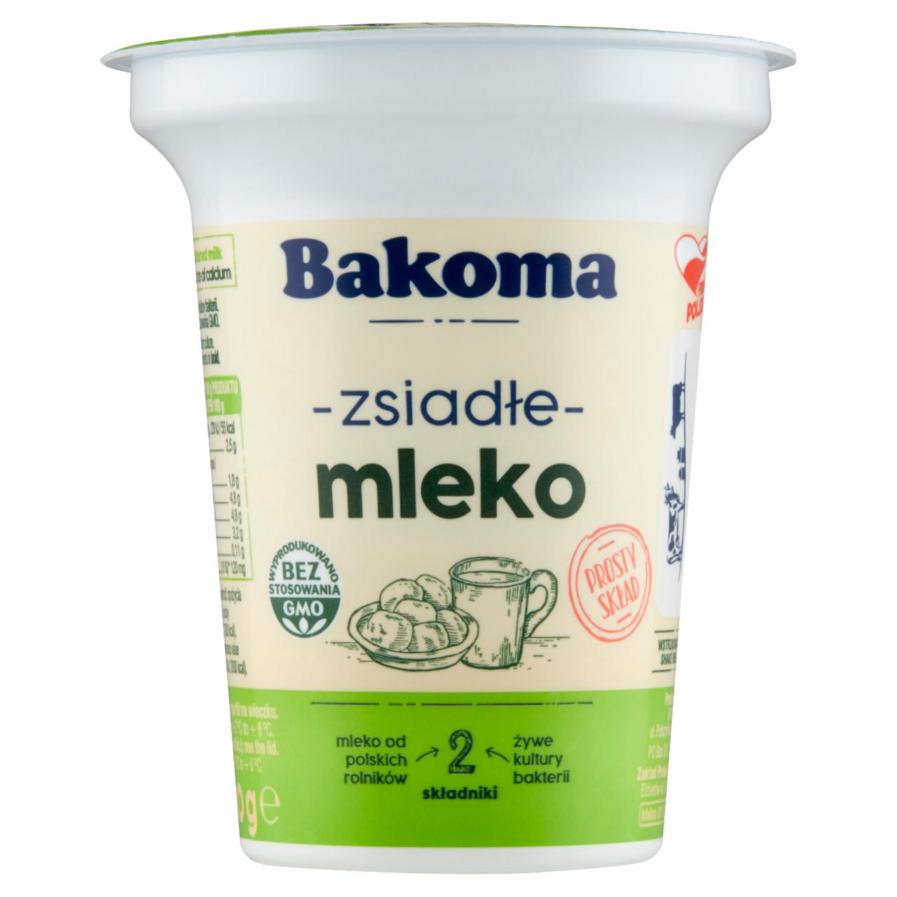 Zdjęcia - Bakoma Zsiadłe mleko 290 g