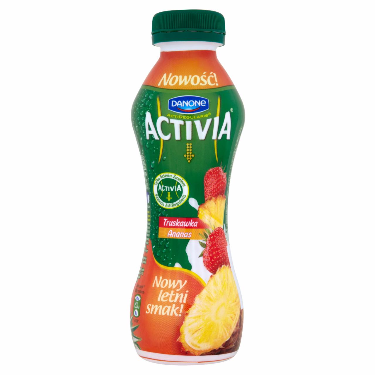 Zdjęcia - Danone Activia Truskawka Ananas Jogurt 300 g