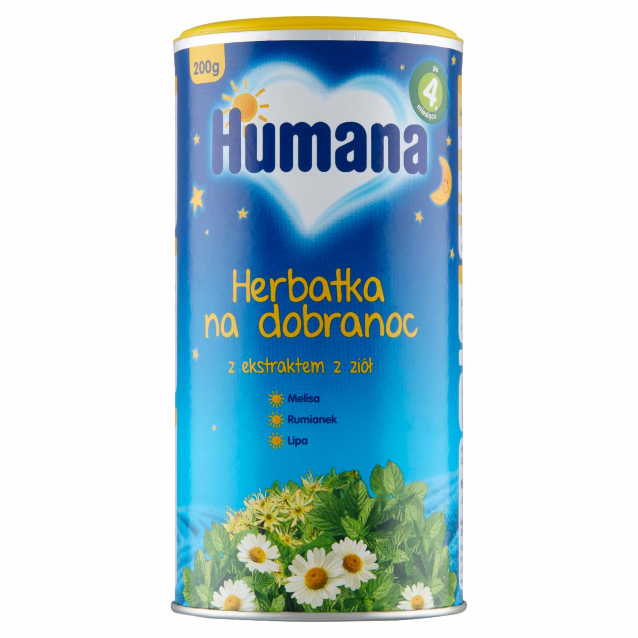 Zdjęcia - Humana Herbatka na dobranoc z ekstraktem z ziół po 4. miesiącu 200 g