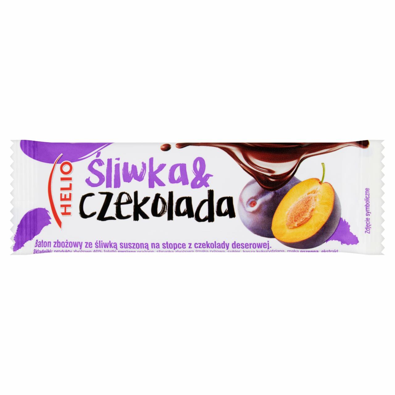 Zdjęcia - Helio Baton zbożowy śliwka & czekolada 25 g