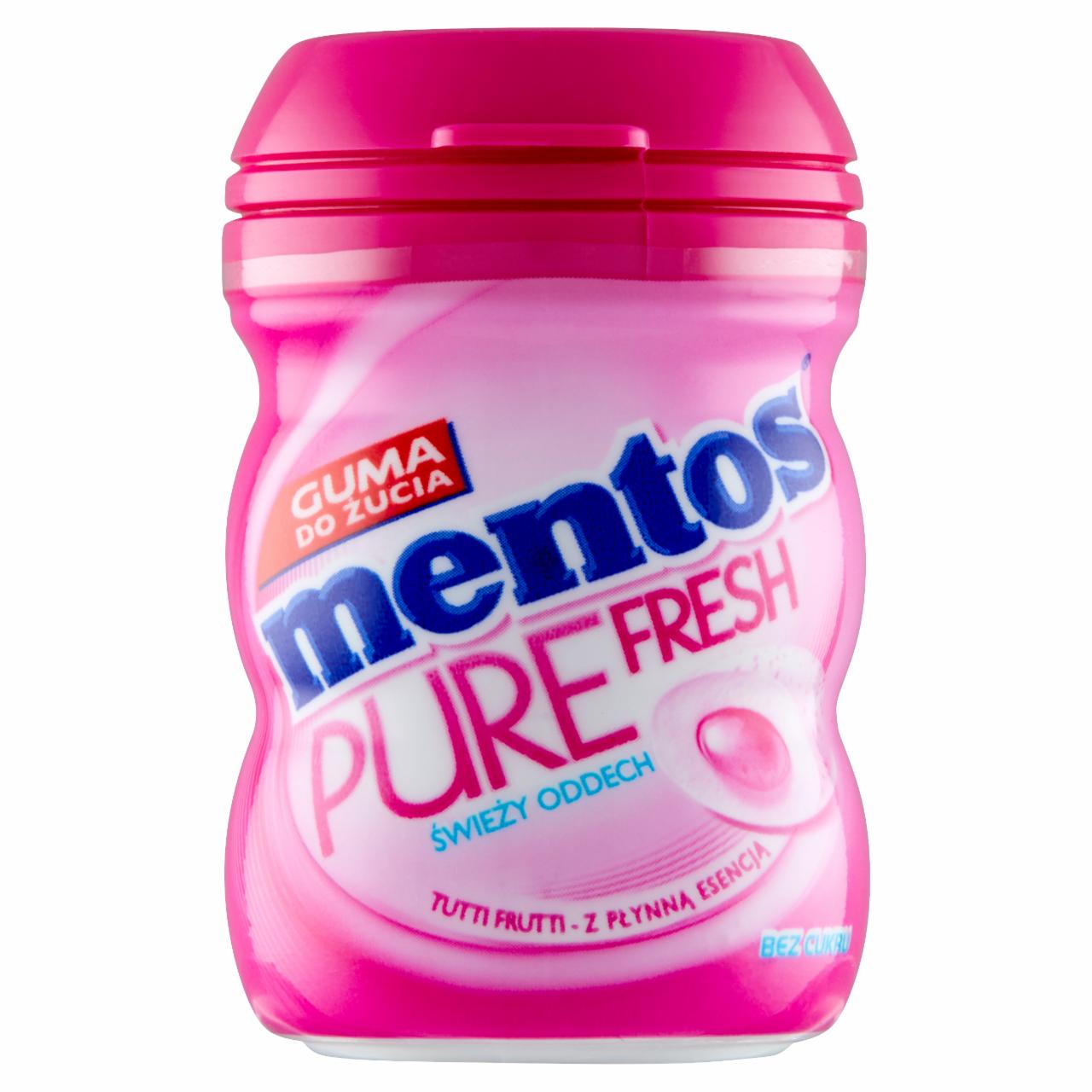 Zdjęcia - Mentos Pure Fresh Tutti Frutti Guma do żucia bez cukru 20 g