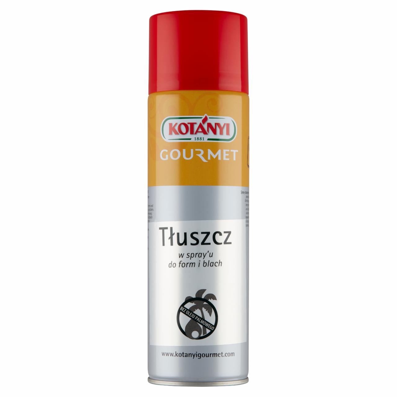 Zdjęcia - Kotányi Gourmet Tłuszcz w spray'u do form i blach 500 ml