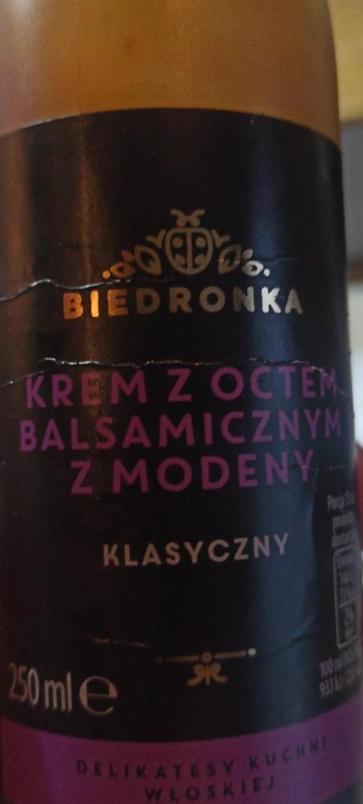 Zdjęcia - krem z octem balsamicznym z Modeny klasyczny Biedronka