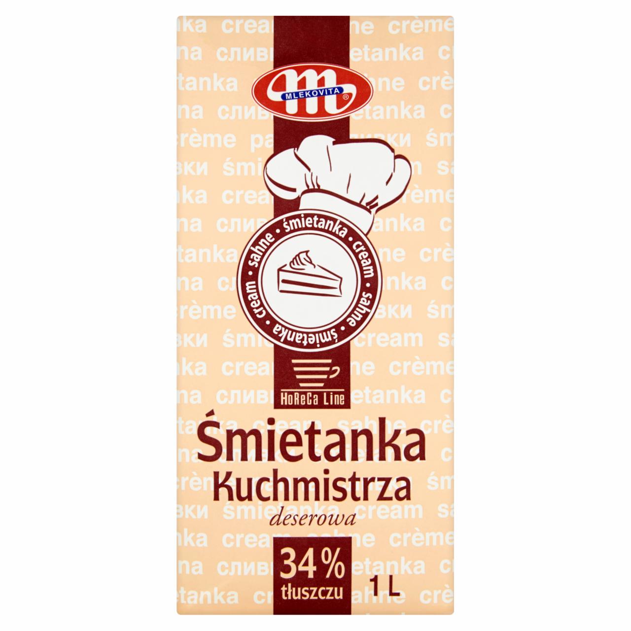 Zdjęcia - Mlekovita Horeca Line Śmietanka Kuchmistrza deserowa 34% 1 l